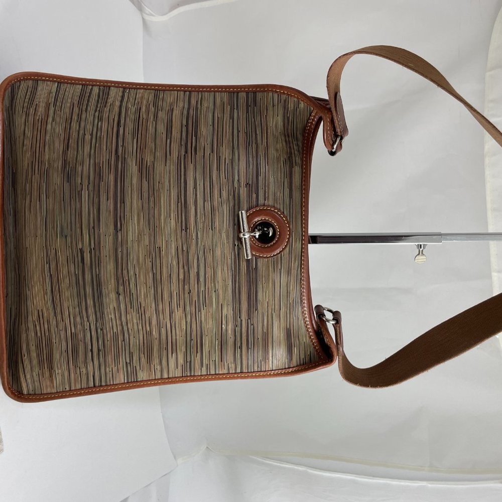 HERMES VESPA VIBRATO COGNAC LEATHER SHOULDER BAG